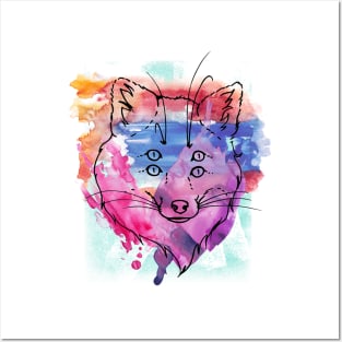 Mystical creature watercolor Posters and Art